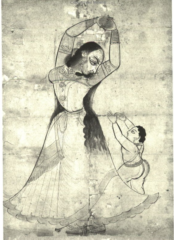 Meerabai & lord Krishna, Painting by Young Artist Uma Maharana